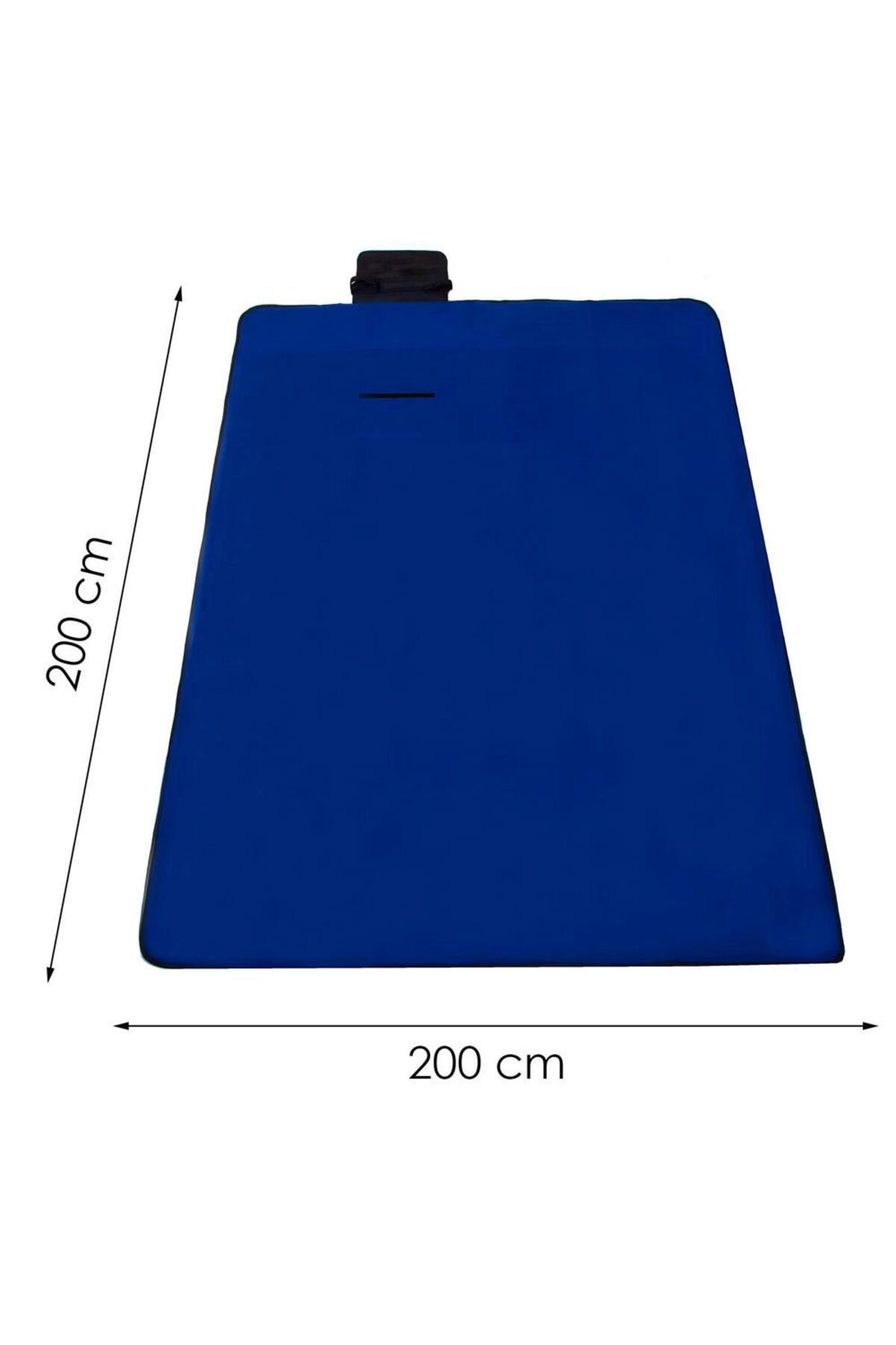 SERSIMO-Picnic or beach blanket, with insulating foil and handle, 200x200cm, cobalt blue 8