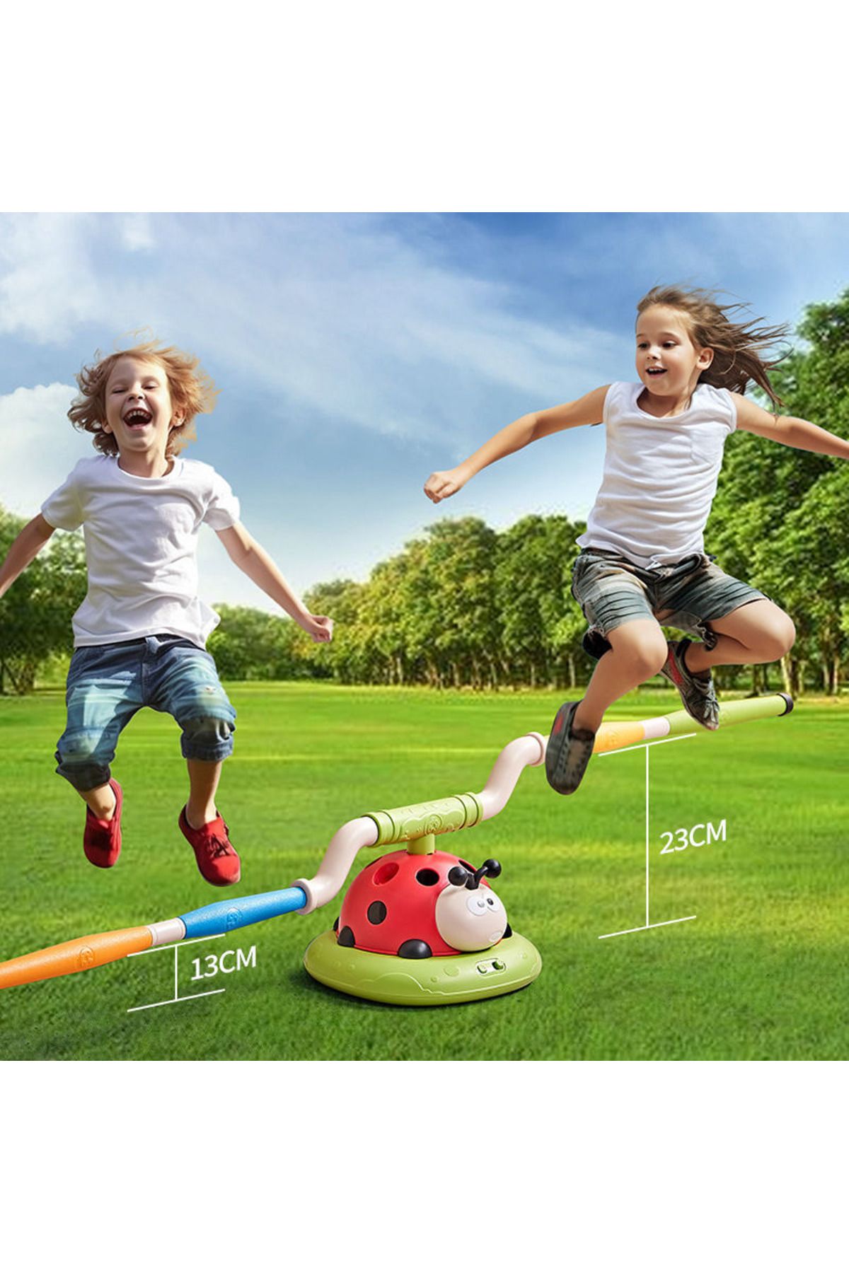 LUDIRO-3 in 1 Interactive Ladybug, Jump Rope, Ring Thrower and Rocket Launcher, With Remote Control 8