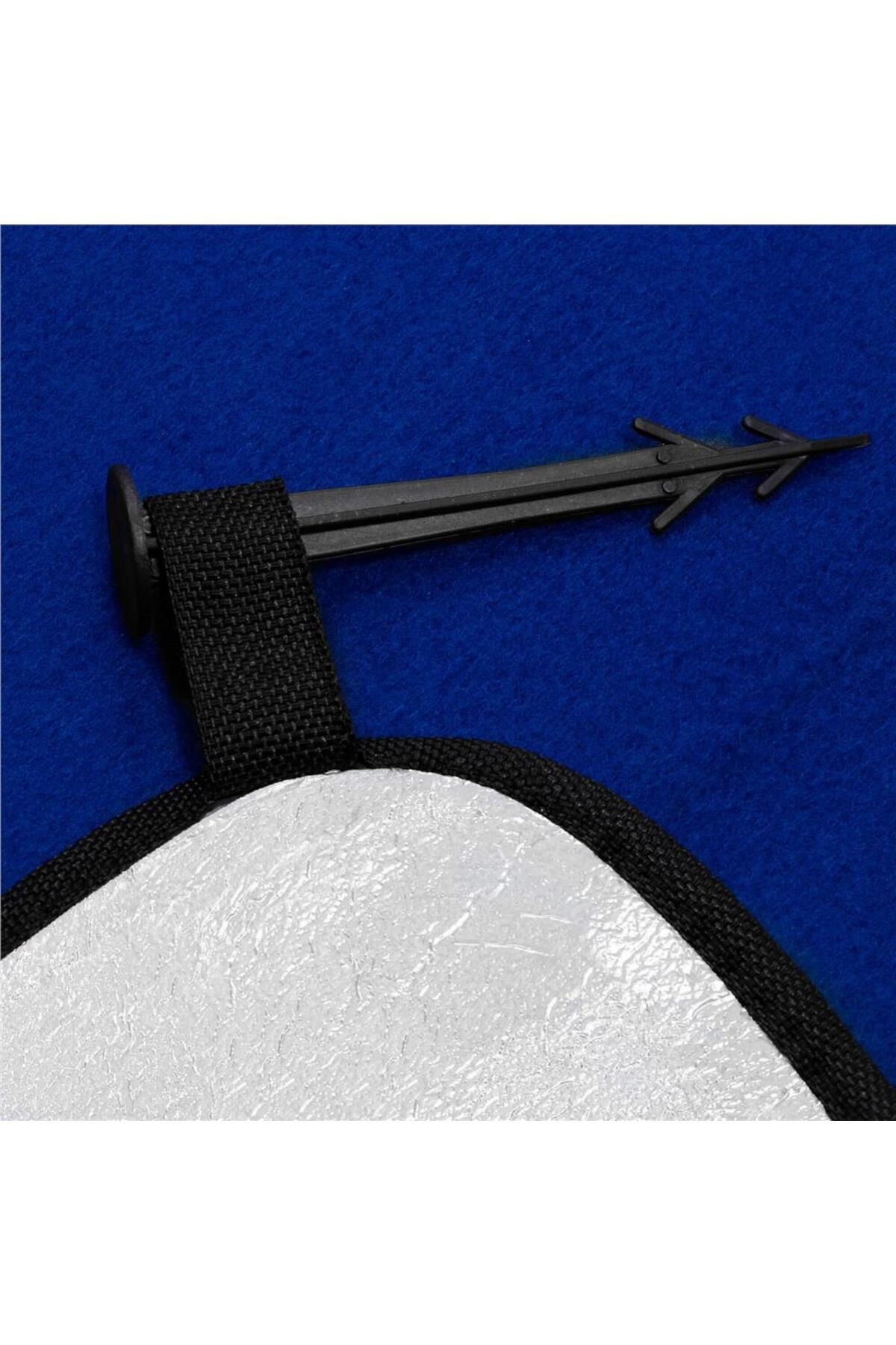 SERSIMO-Picnic or beach blanket, with insulating foil and handle, 200x200cm, cobalt blue 5