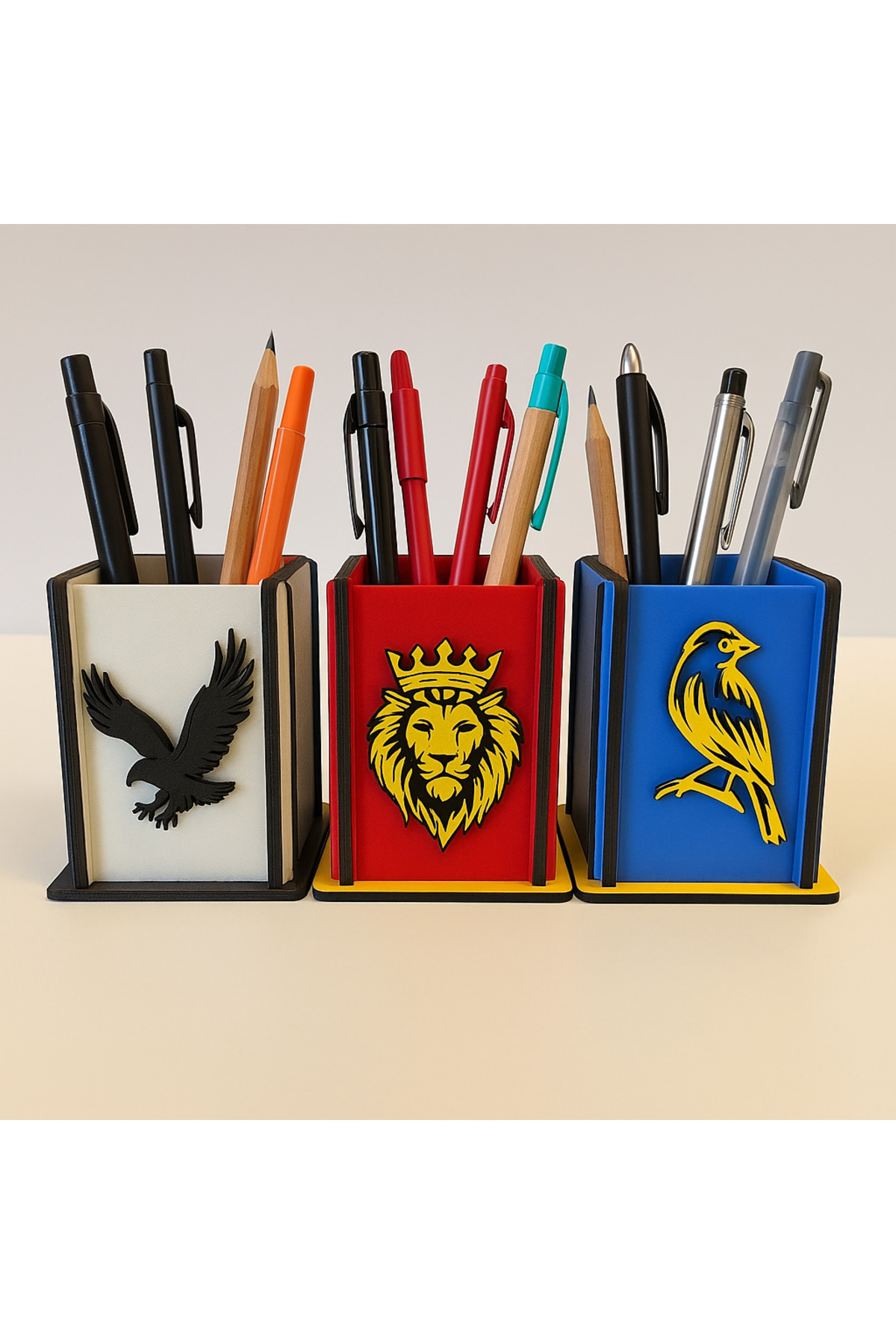 GOOD SIGN Masa Üstü Kalem Düzenleyici, Taraftar Kalemlik, Kalem Kırtasiye Organizer