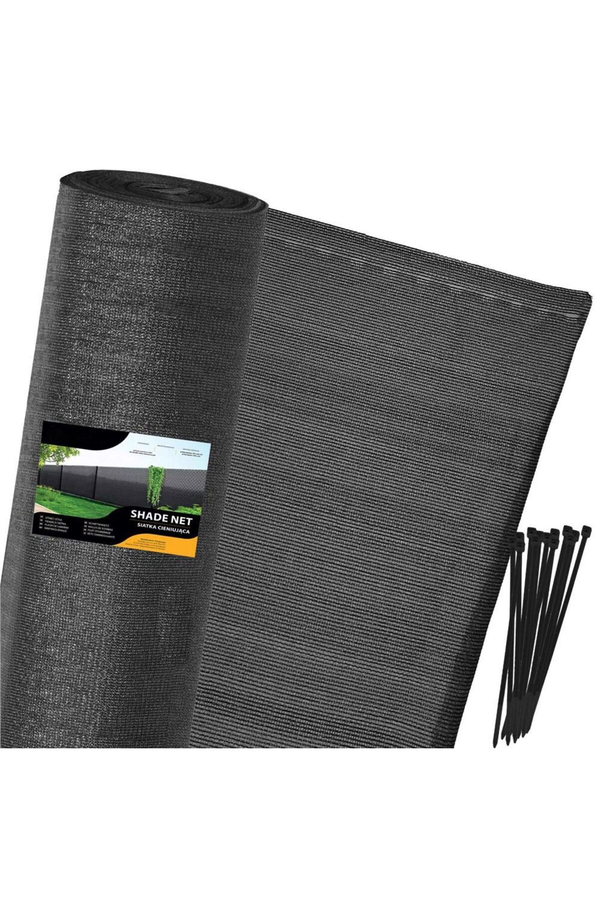 SERSIMO-Shade and privacy net for fence, 1.5m width, 25m length, 185g density, gray 12