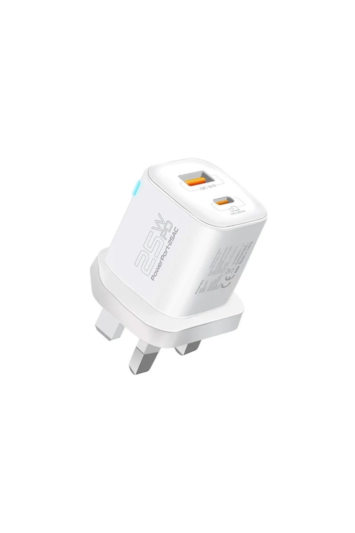 Promate-Ultra-fast Dual Port Ac Charger With 25w Power Delivery And Qc 3.0 1