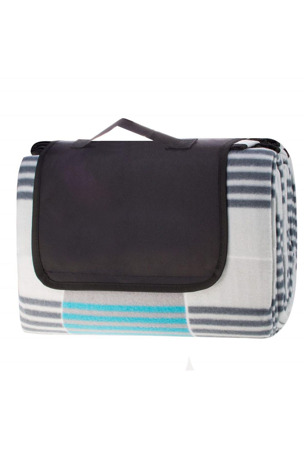 SERSIMO-Picnic or beach blanket, with insulating foil and handle, 200x240cm, blue-gray 4