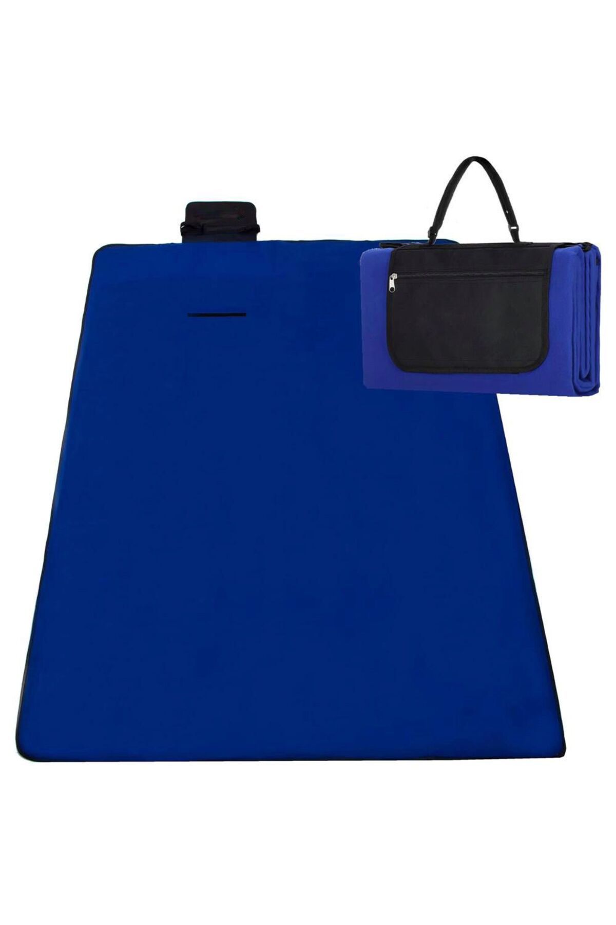 SERSIMO-Picnic or beach blanket, with insulating foil and handle, 200x200cm, cobalt blue 13