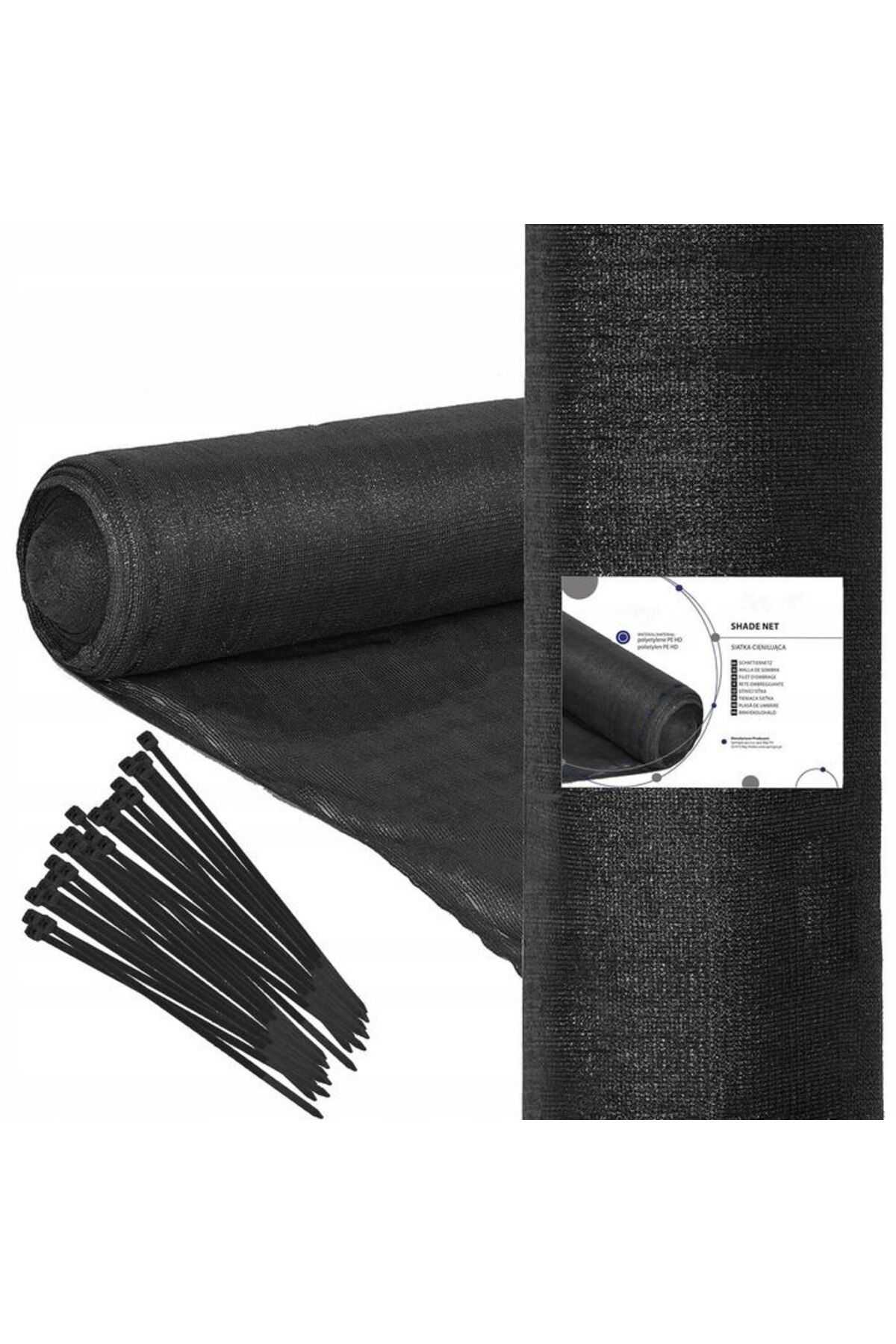 SERSIMO-Shade and privacy net for fence, 1.5m width, 50m length, 140g density, gray 2