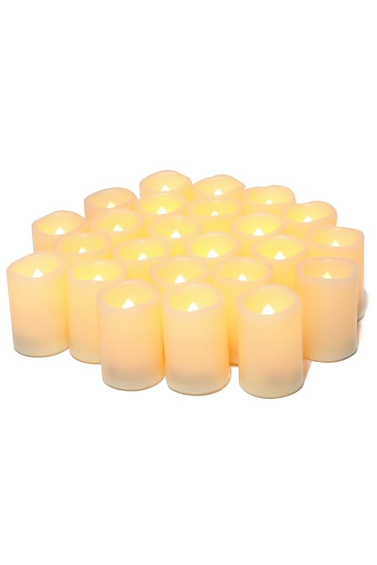 Generic-CANDLE IDEA Flameless Flickering Votive Tea Lights s Bulk Battery Operated Set of 24 Fake s/Flicker 1