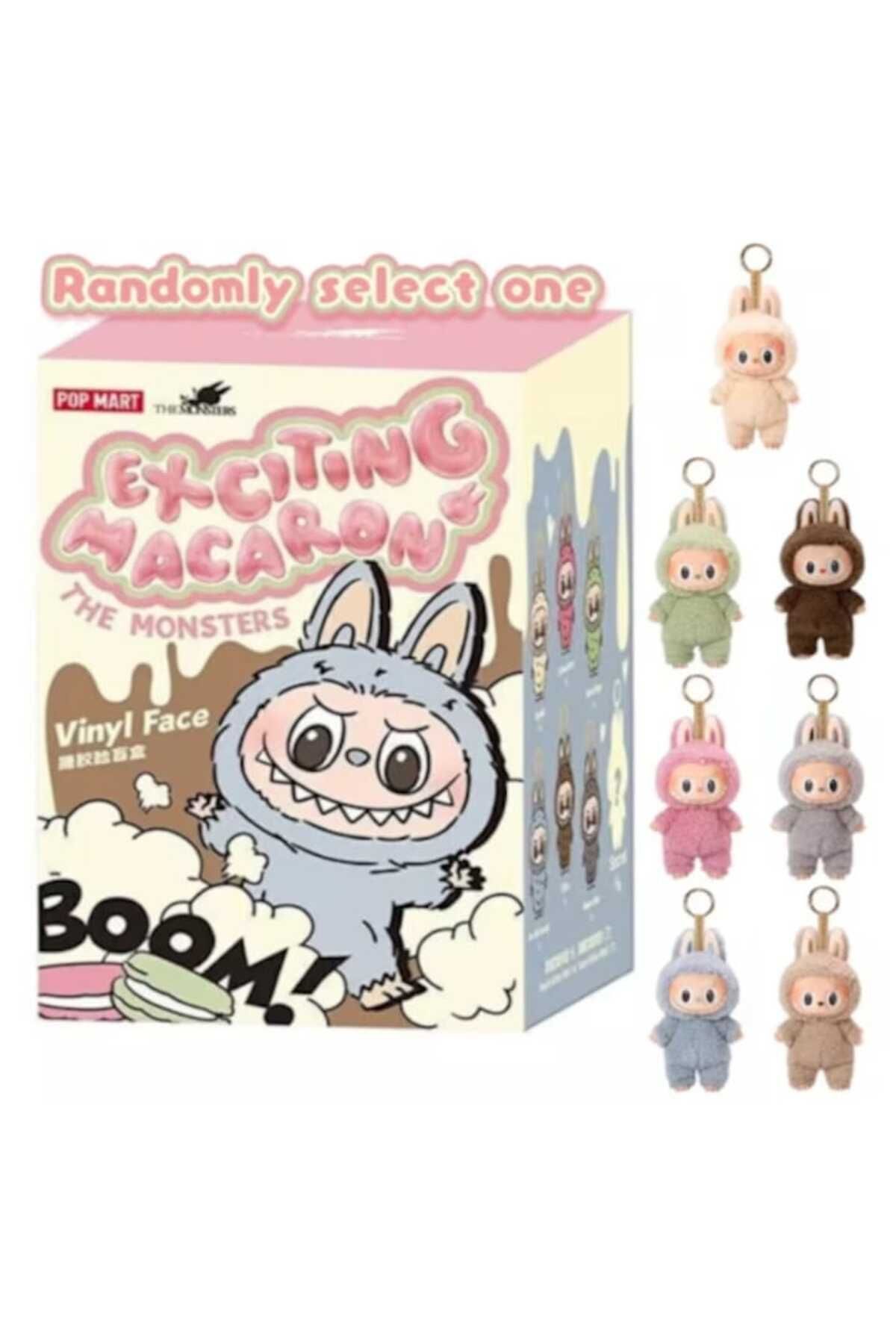 OEM-Labubu Plush Toy with Keychain, BlindBox, 16 cm, Random Pick 3