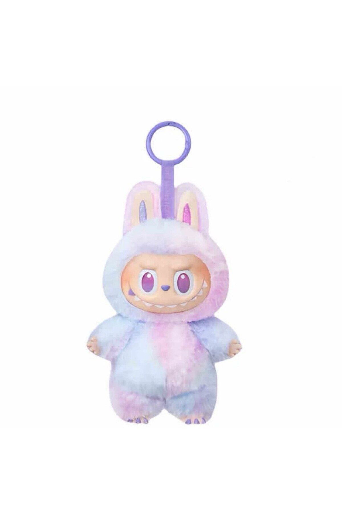 OEM-Labubu Macaron Plush Toy POPMART, Soft and Comfortable, Lucky Charm, 17cm 3