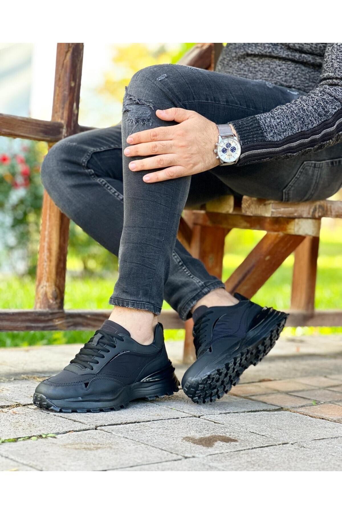 ایتالیانو آیاکابی کفش کتانی مردانه راحتی مردانه مونسار با زیره چرم اصل ایر