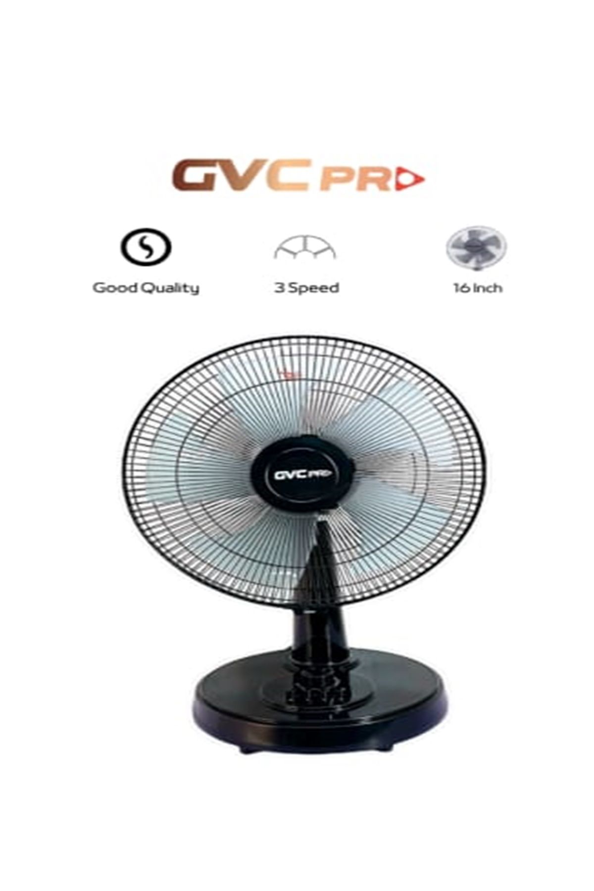 GVC PRO-مروحة حائط كهربائية مع ريموت تحكم، لون أسود، تصميم عملي لتوفير المساحة 1