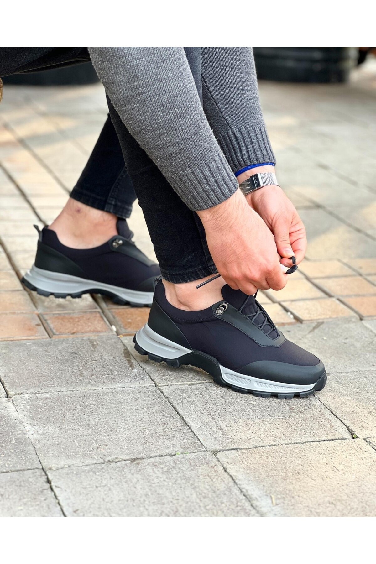 ایتالیانو آیاکابی کفش کتانی مردانه راحتی هانری از جنس چرم اصل و زیره EVA