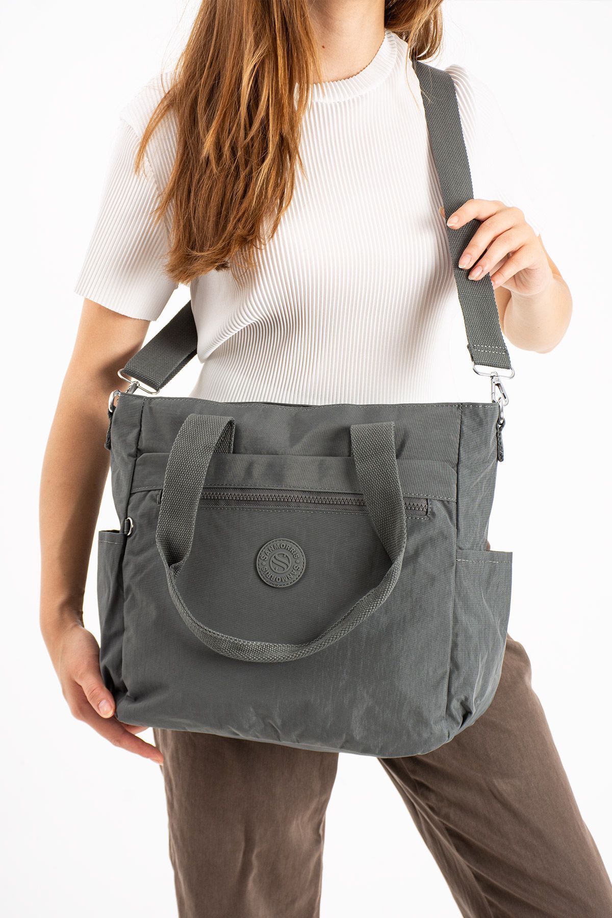 H&D COLLECTİON-Very Useful Waterproof Multi-Compartment Shoulder Bag for Working and Reading Ladies 3032 1