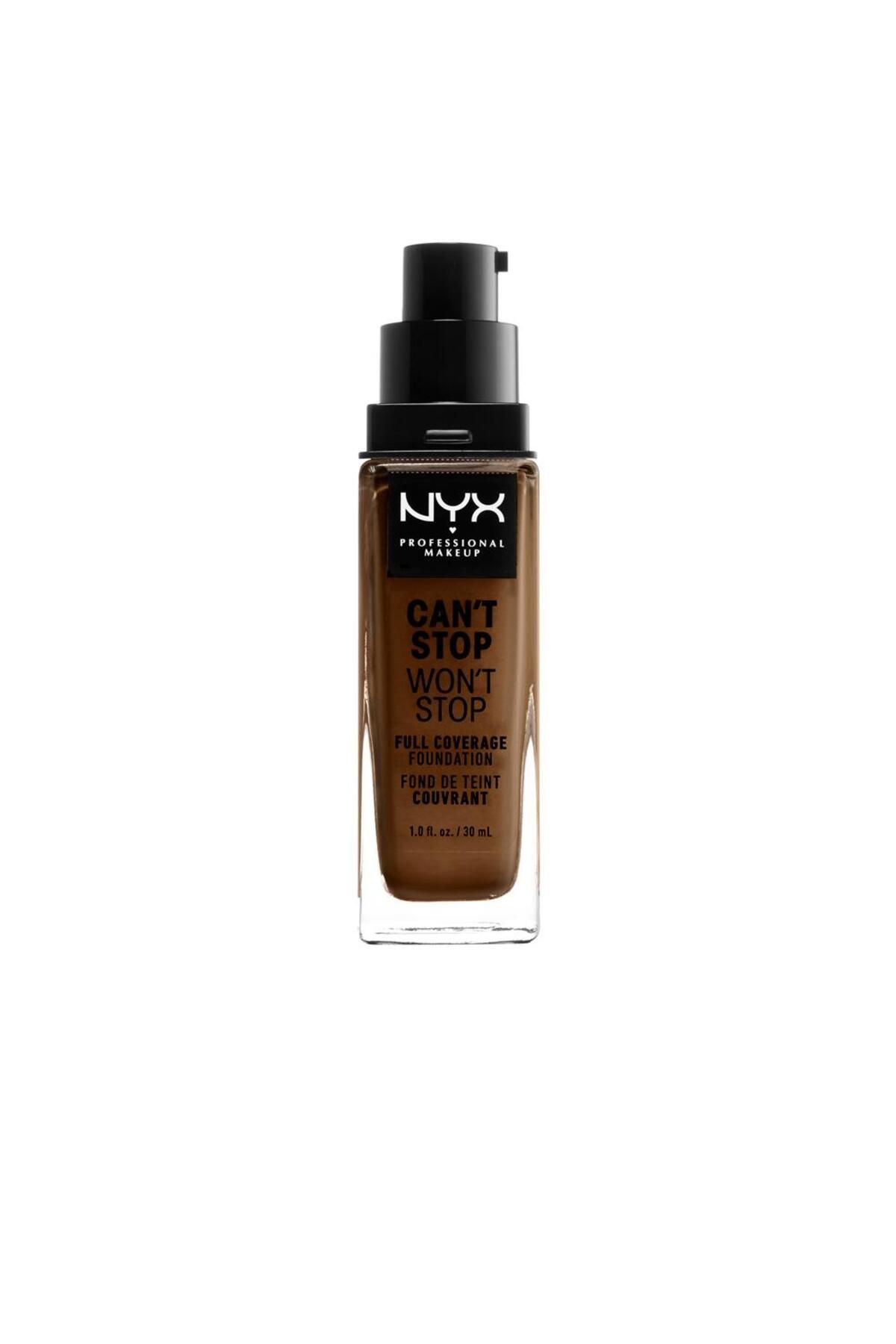 NYX-Fond de ten cu acoperire mare CAN'T STOP WON'T STOP walnut 30 ml 1