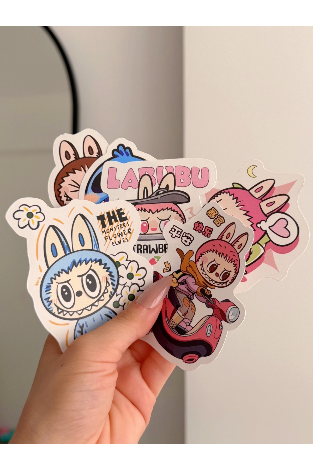 Planet Butik-Labubu 6 Piece XL Sticker 3