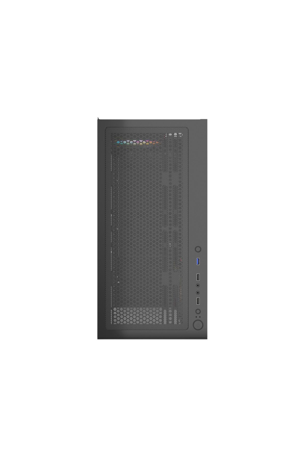 SPEARPC-هيكل Avalanche ATX، 4 مراوح RGB، USB 3.0، لوحة زجاجية، وحدة معالجة رسومات 400 مم، موزع ARGB وجهاز تحكم عن بعد 5