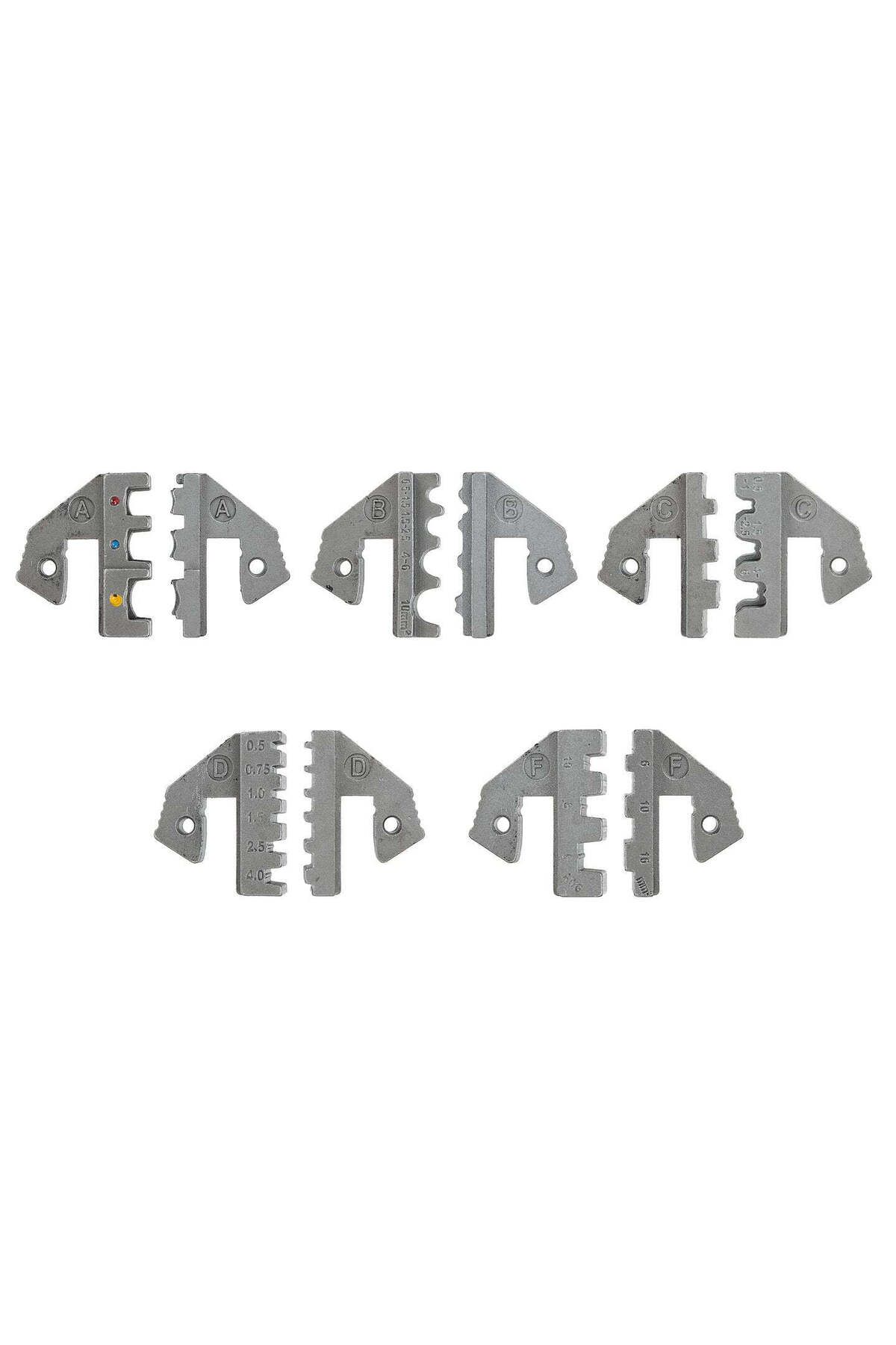 GEKO-CRIMPING PLIERS FOR CONNECTORS AND SOCKETS WITH 5 INTERCHANGEABLE HEADS 10