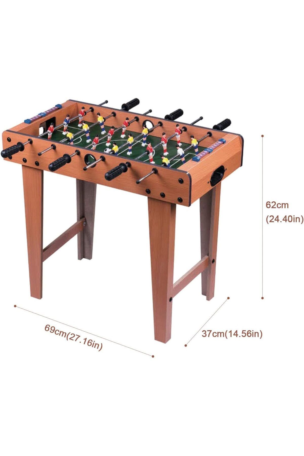 rexa-Portable Foosball Table with 6 Handles Easy to Assemble Suitable for Family Parties and Game Room 69 x 37 x 62 cm 3