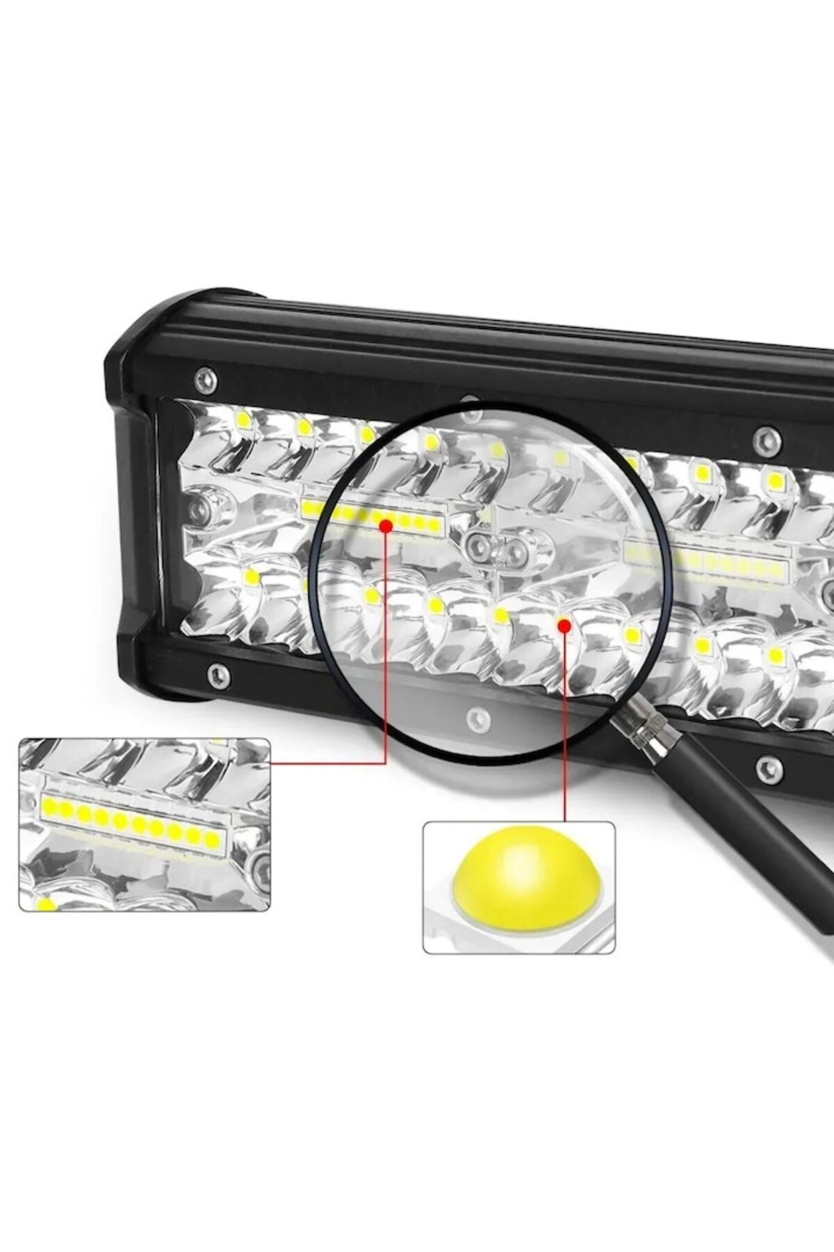 OEM-Proiector Auto LED 240W, 8640Lm, 6000K – Bara Luminoasa Combo Spot/Flood, IP67, 12-30V 3