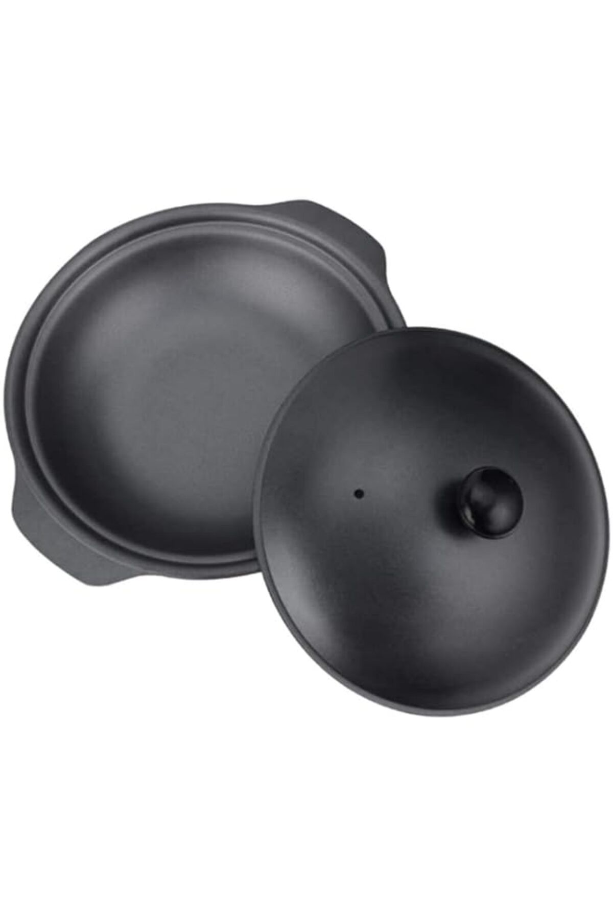 Generic-TSTSM Cast Iron Casserole Non-stick Pan with Black Lid,Non-stick Pan ​Suitable For Single Or Multip 1