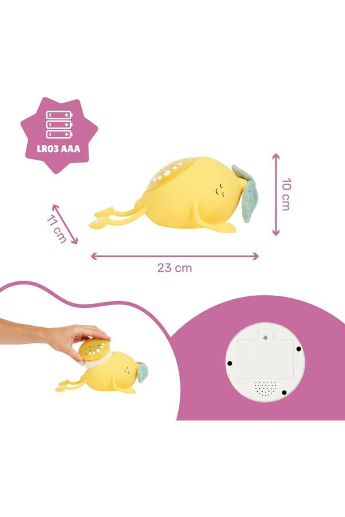 Badabulle-Night Lamp Basile in Lemon Shape with Projections and Soothing Sounds 7