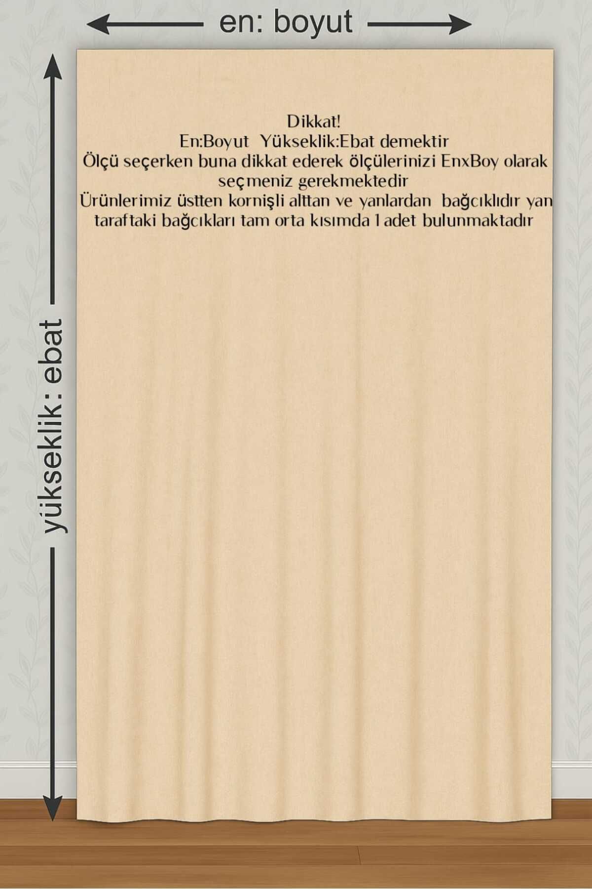 DEVRİM OLİVYA TEKSTİL-Luxury 1St Class Anthracite Gray Balcony Curtain with Cornice with Width X Height Dimensions 2