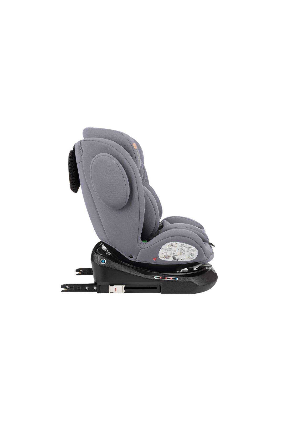 Kikka Boo-Child car seat with ISOFIX KikkaBoo I-Felix LightGrey, I-Size approved 40-150cm, R129, SPS-Prote 7