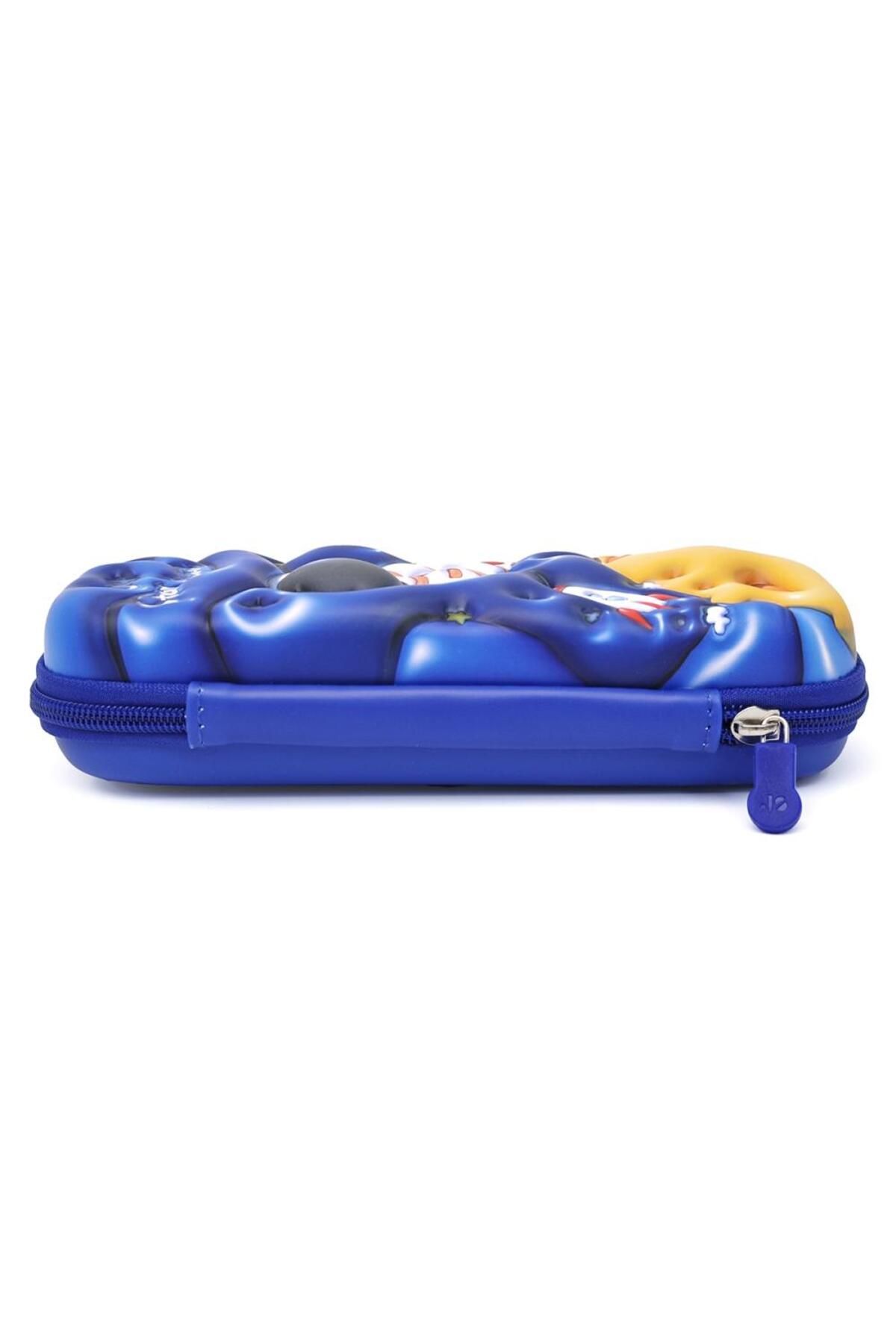 DNS-Boys' pencil case, simple school case, with 1 zipper, unequipped, rocket, Cosmonaut JS-6651 4