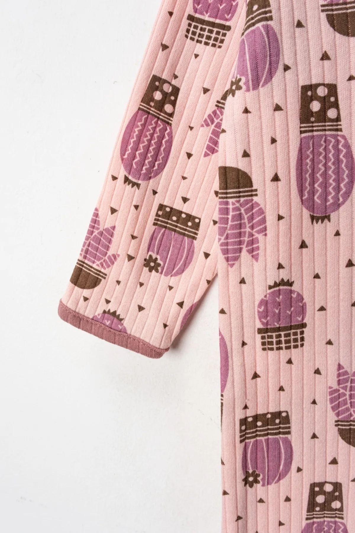 ENİA BABY Kaktüs Çiçek Fermuarlı 3lü Tulum Seti 9-12-18 Ay Uyku Tulumu fotoğrafı 5 (önizleme)