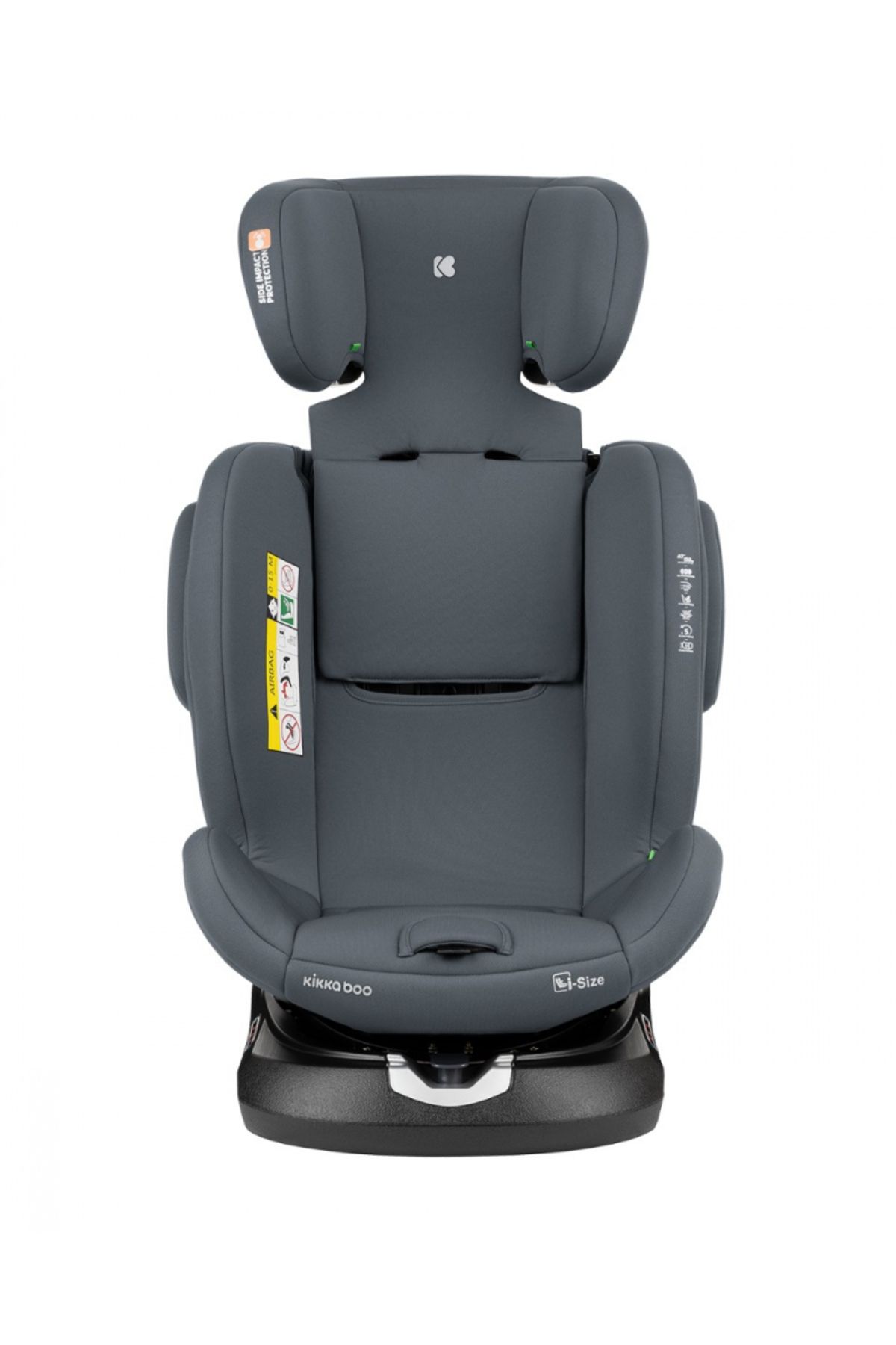 Kikka Boo-Child car seat with ISOFIX KikkaBoo I-Felix DarkGrey, I-Size approved 40-150cm, R129, SPS-Protec 5
