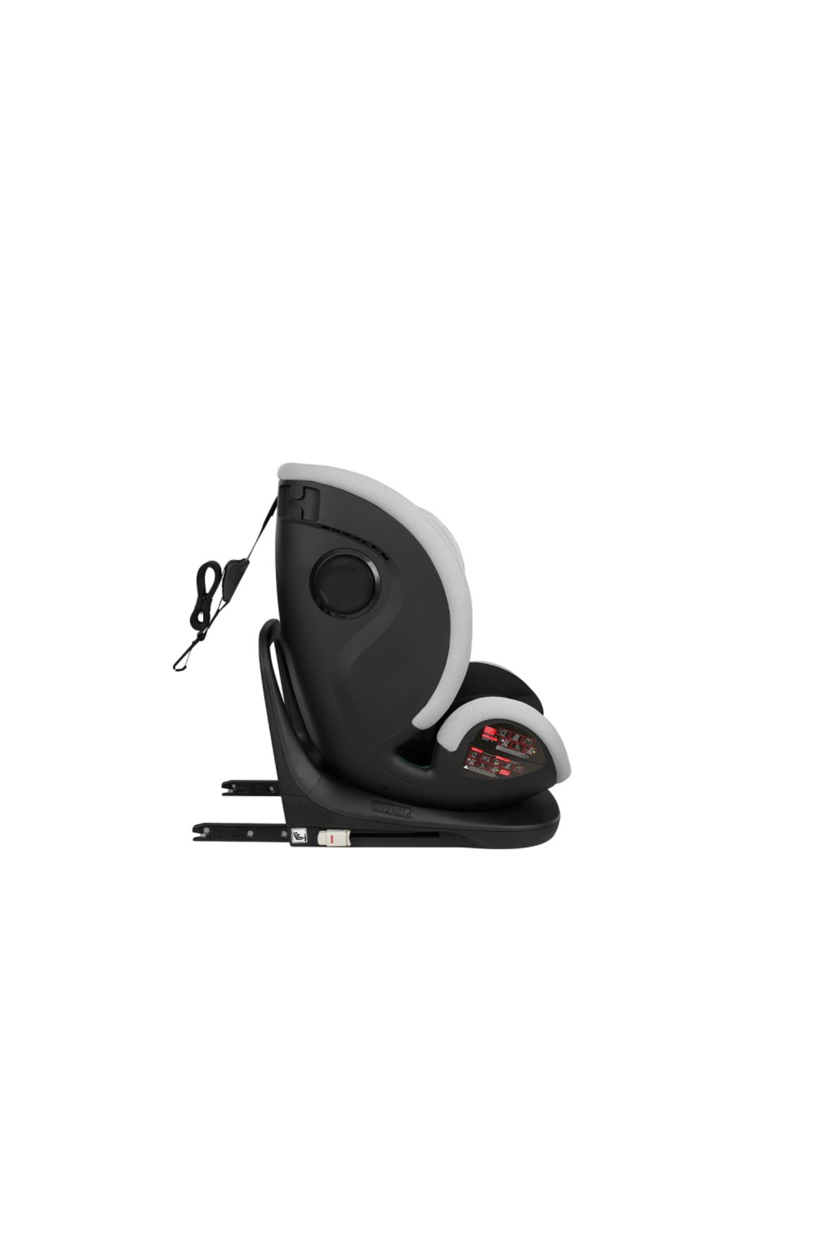 Kikka Boo-Scaun auto cu isofix KikkaBoo 40-150 cm i-View i-SIZE Light Grey 5