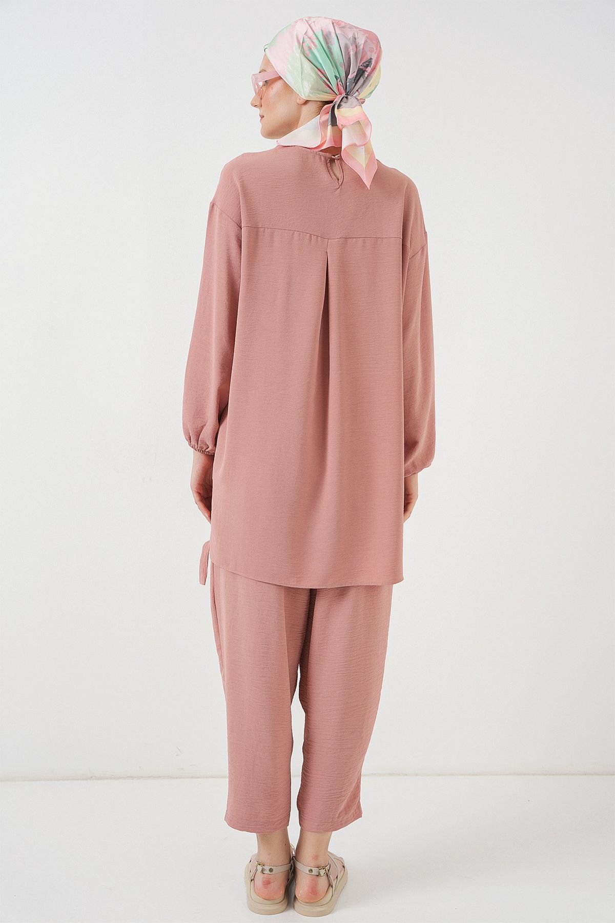 Bigdart-6682 Tunic Trousers Double Set - Salmon 6