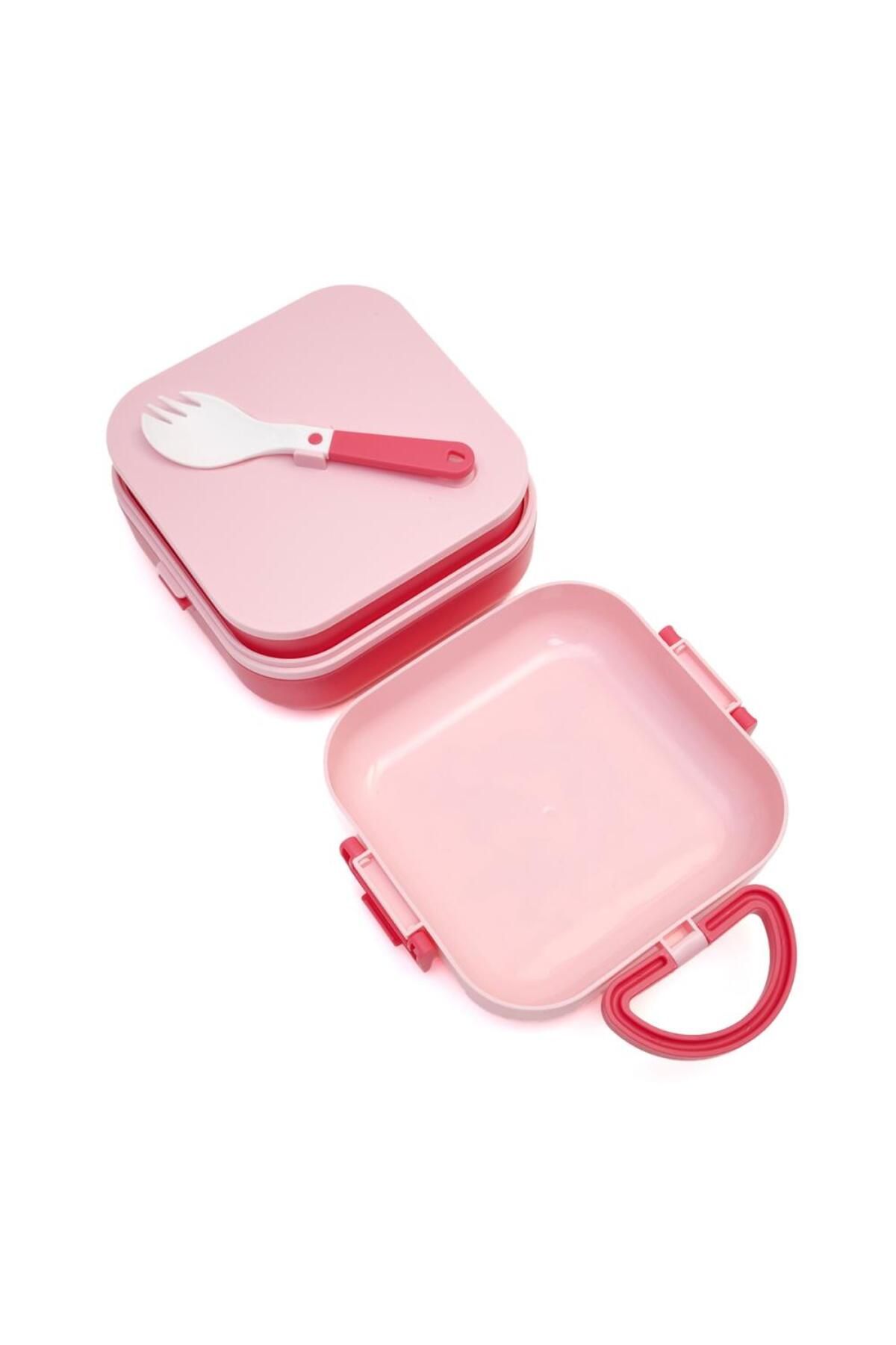 DNS-Casserole with 2 compartments and fruit section, bento box for children, school, 1150 ml, pink XC-A89 3