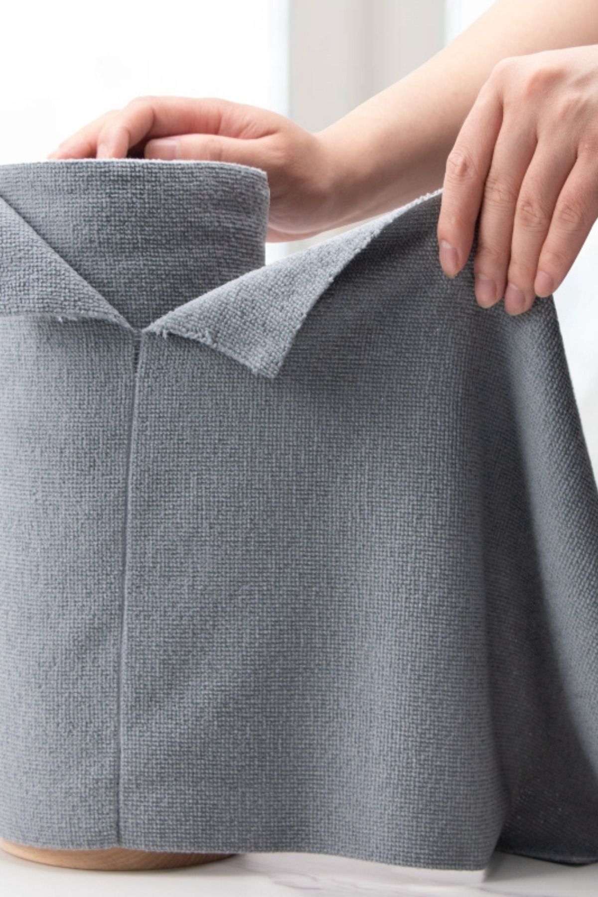 GRİMOR Life-1 Piece of 15 Rolls 100% Microfiber Multi-Purpose Cleaning Cloth for Use - Economical and Practical Hygiene 4