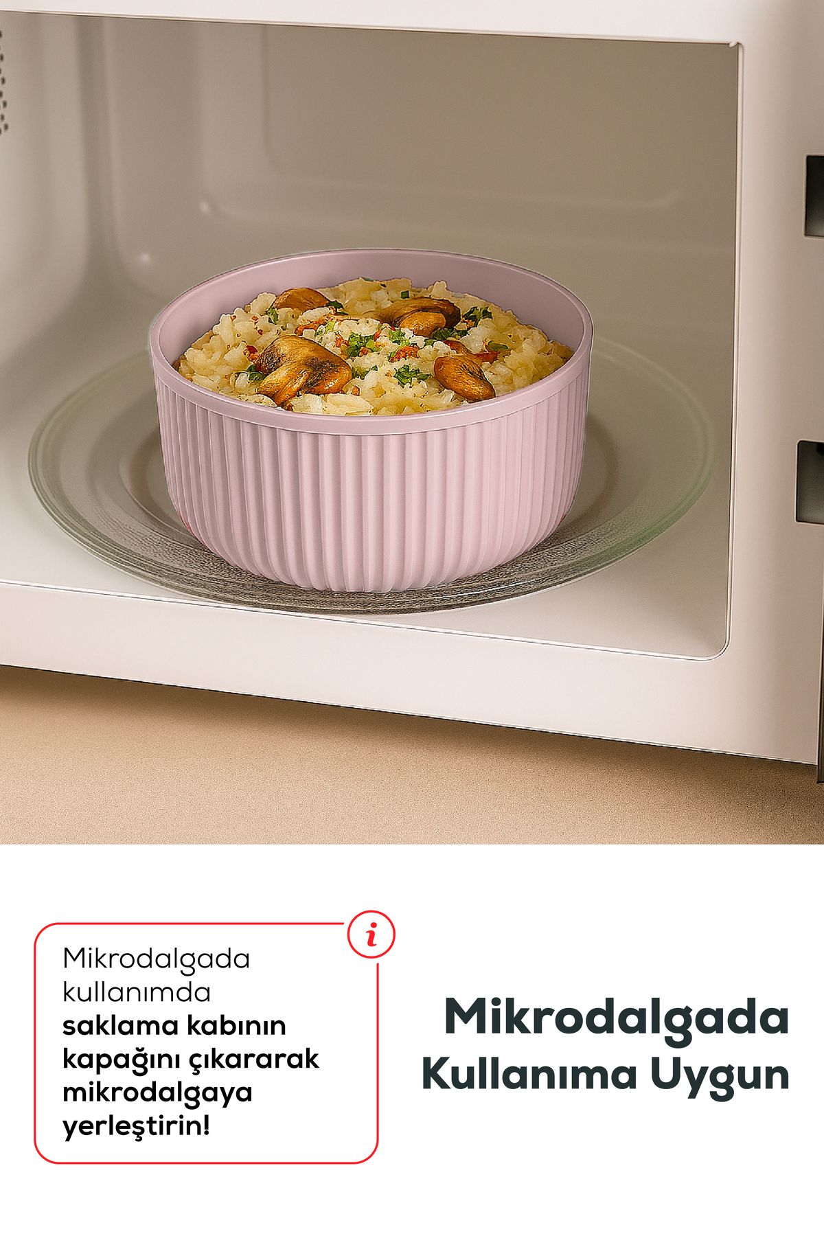 Vienev-Set of 4 Round Storage Containers Pink |   2.5L 1.5L 0.80L 0.45L |   Microwave and Freezer Compatible 4