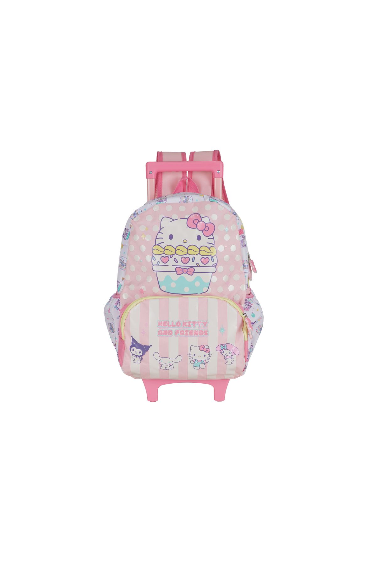 Hello Kitty-TROLLEY 16" W/ PENCIL CASE Pink Color&Character Prints 1