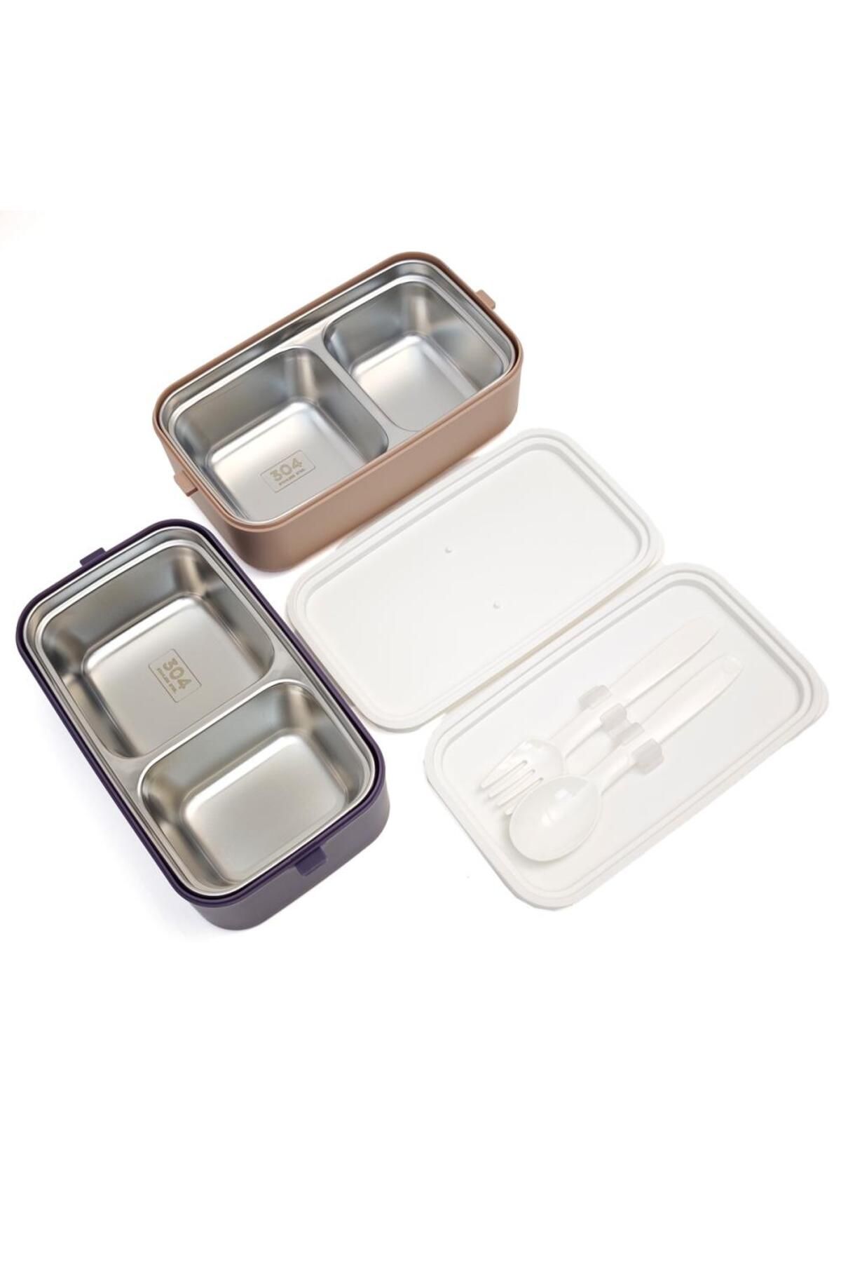 DNS-Insulated casserole, double, stainless steel, 2 overlapping compartments, 1200 ml, pink HM6744 2