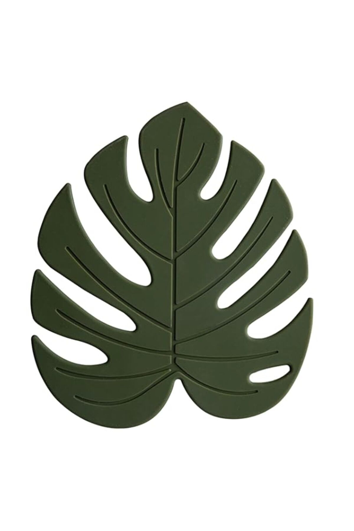 Generic-wonlex Silicone Trivet Mat Set of 2, Monstera Hot Pot Holder Hot Pads for Table and Countertop, Sof 1