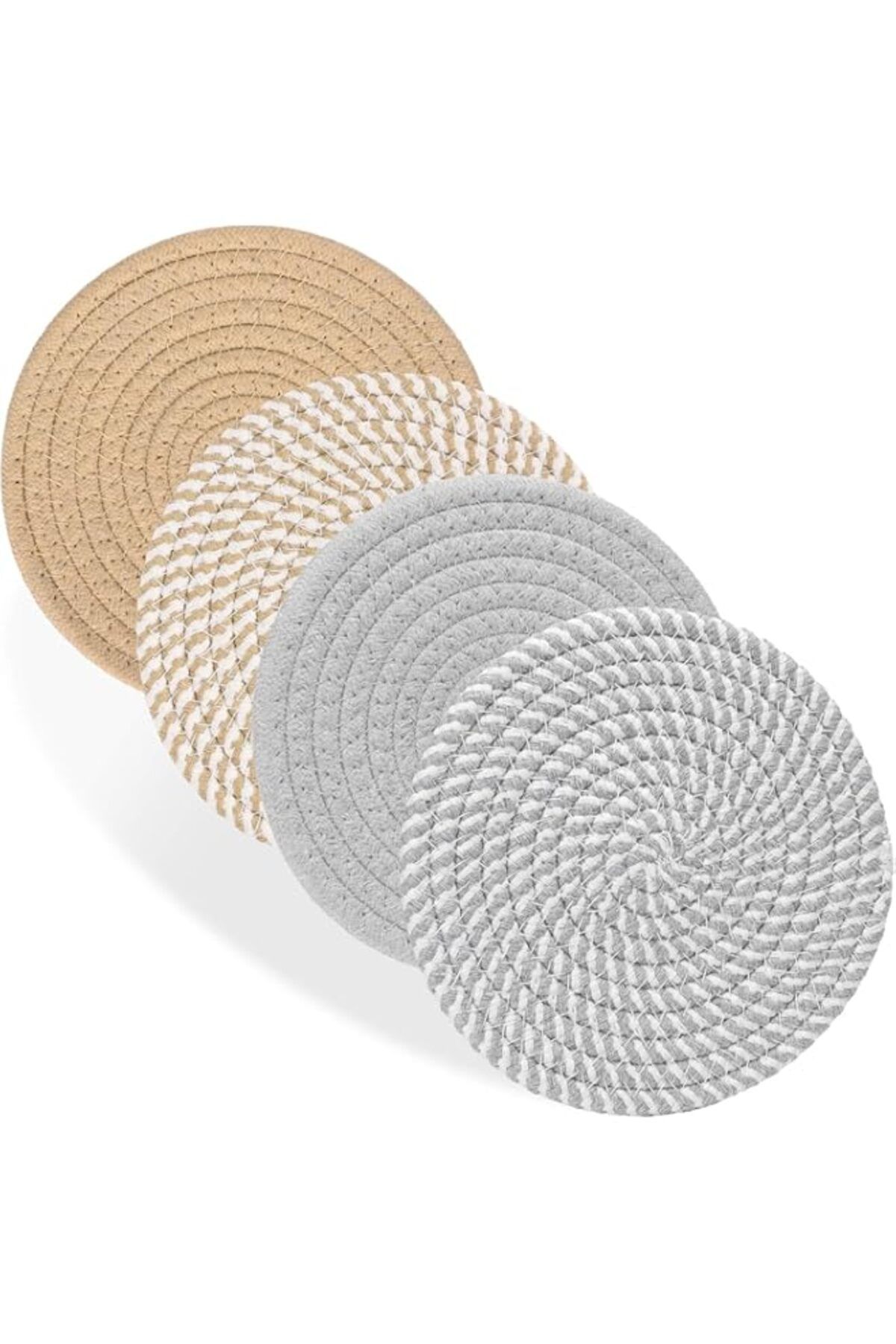 Generic-4 thermal insulation pads, high-temperature resistant pads for circular countertops, 7-inch woven c 1