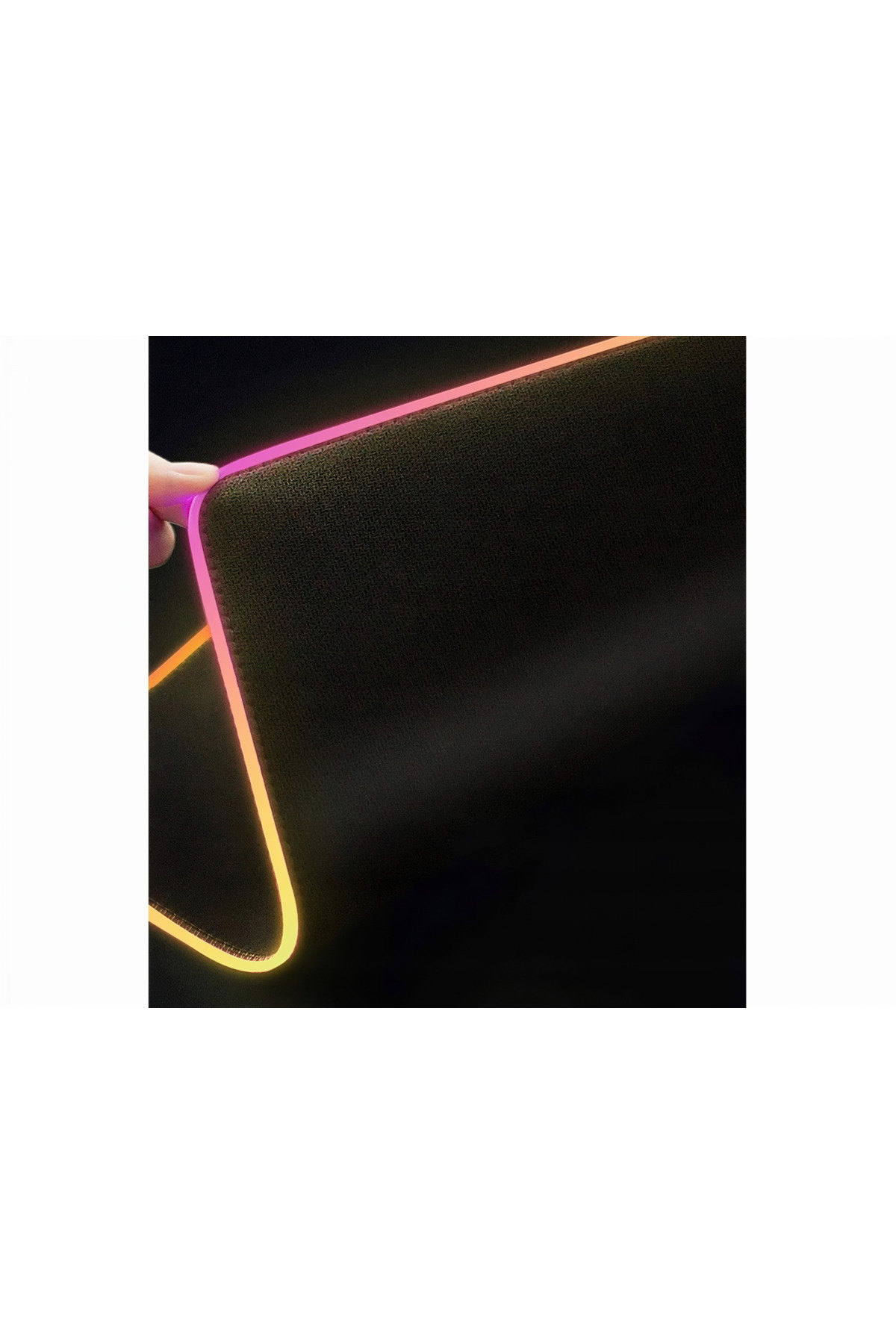 varioshop-VarioShop® gaming mousepad with LED lighting, Made of flexible, non-stick material and 8