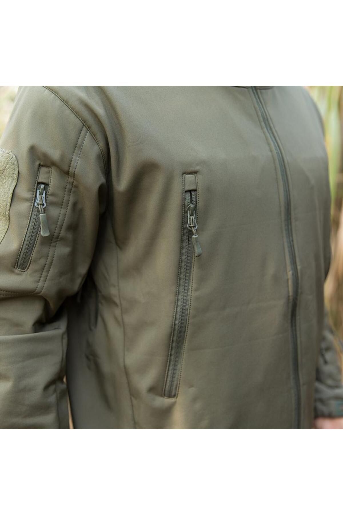 Lion camo-Softshell Jacket with Lined Wool 'Shellpower' 4