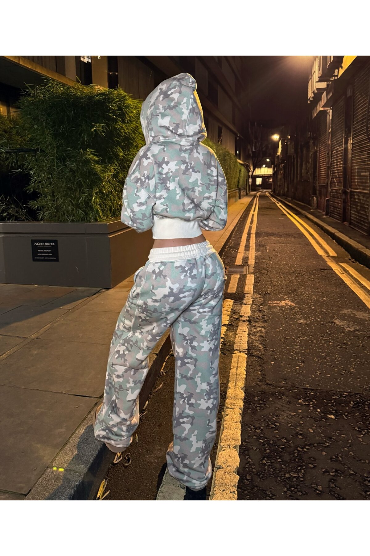 Restock Camouflage Baggy Bottom-Top Tracksuit Set (3 Thread Ribbon)