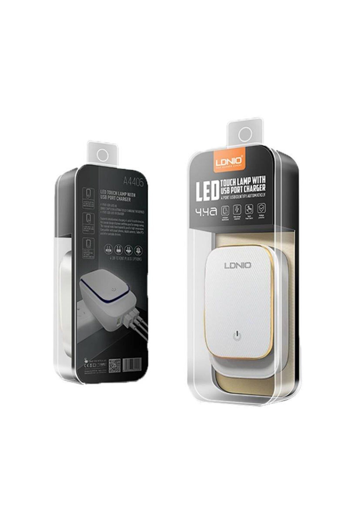 LDNIO-Incarcator Retea cu functie de lumina de noapte A4405, 3x USB, 22W 3