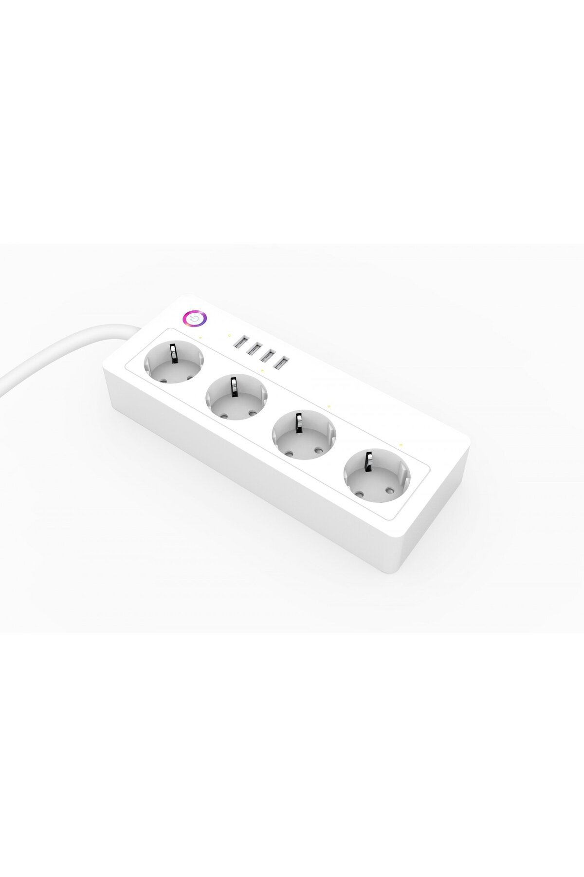 Rovo-Smart Extension Cord A26, Wifi, 16A, 4 Individual Sockets, 4 USB Tuya, Alexa, Google Assistant, 1