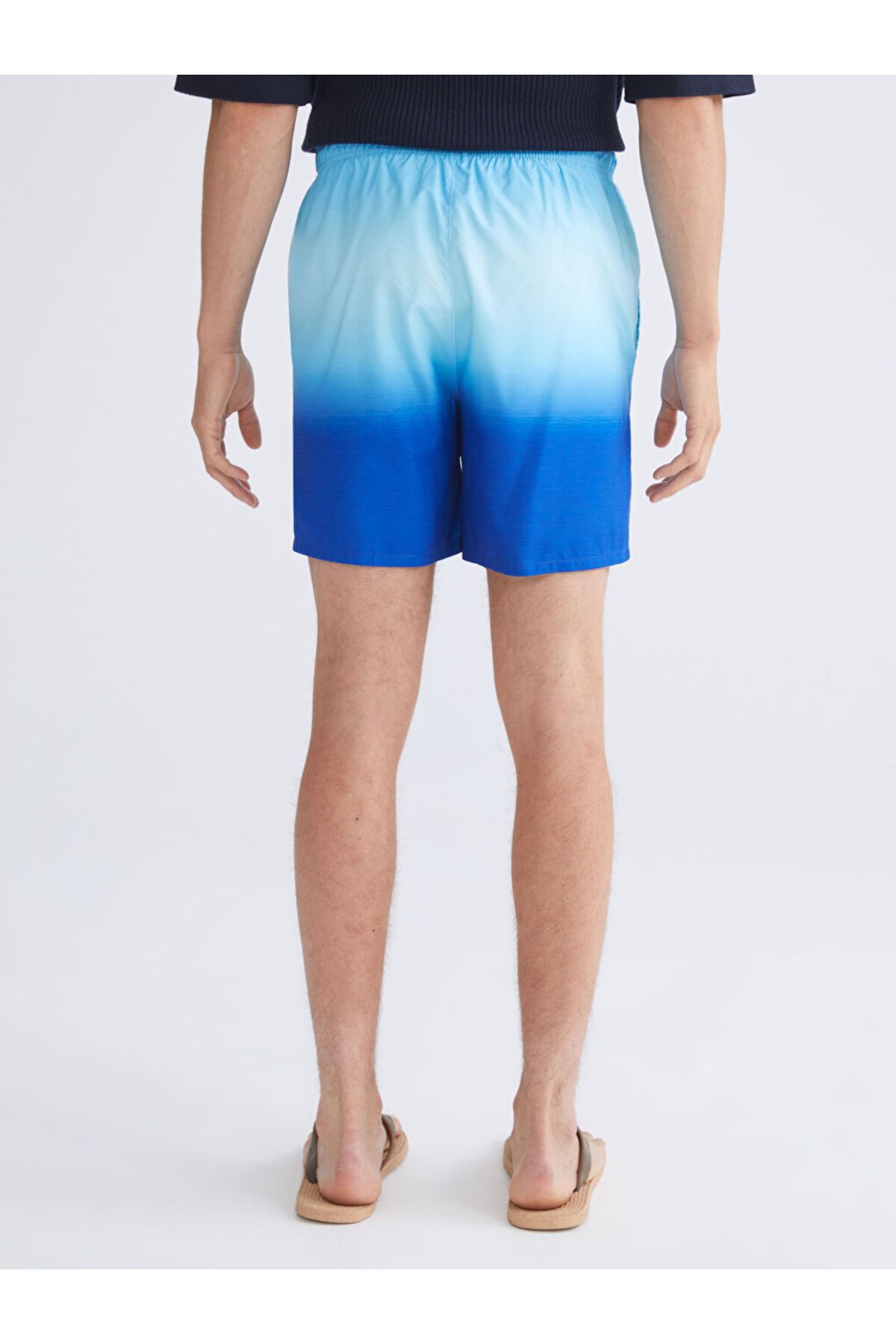 LC Waikiki-Sparkling Selections from Shining Store |   Navy Blue Short Length Patterned Men's Swim Shorts 4