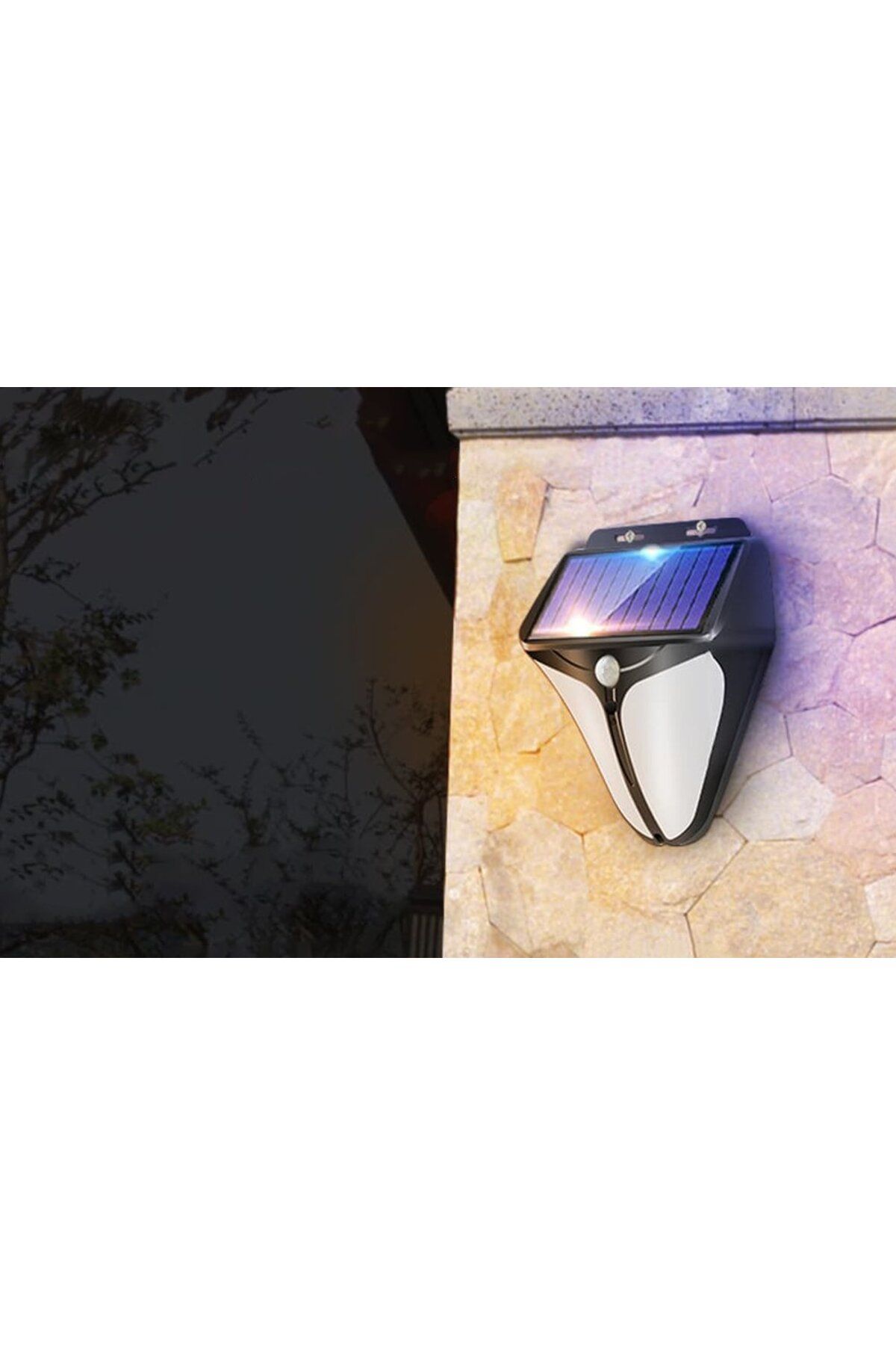 Supfire-Superfire FF11-F solar wall lamp, 6W LED, 280LM, 3 modes, 1500mAh, solar charging and 3