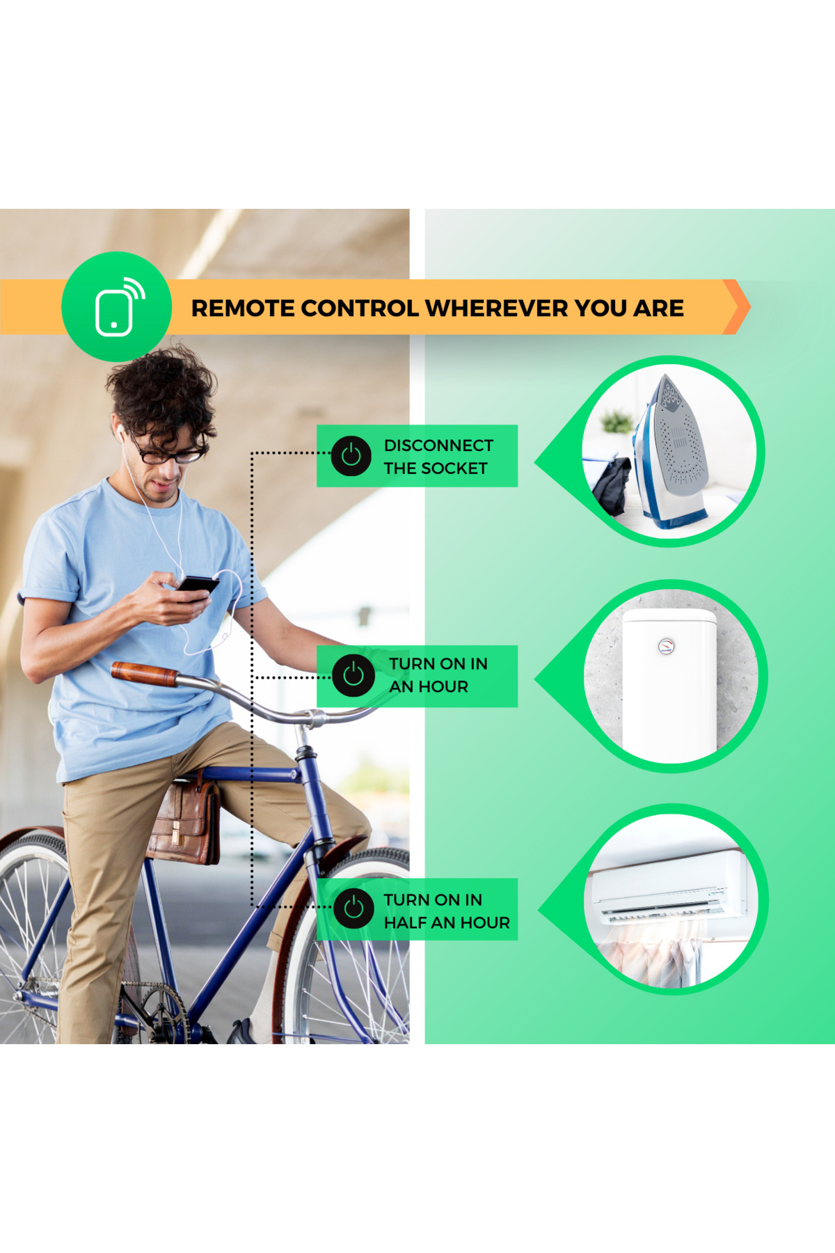 Nous-Set of 4 WiFi smart sockets A1, 15A, Energy monitoring 5
