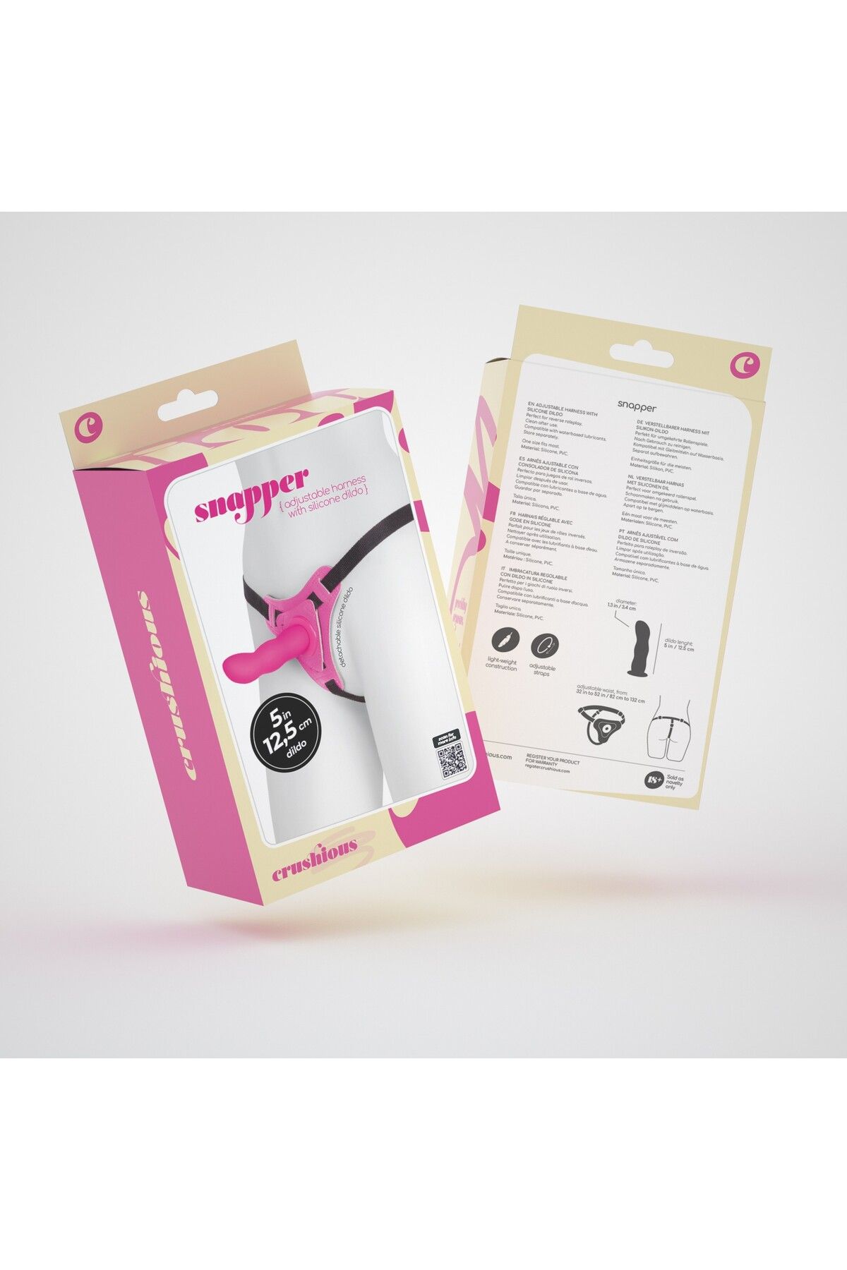 Crushious-Adjustable Harness with Snapper Silicone Stimulator, Comfortable and Flexible Couple Experiences 7