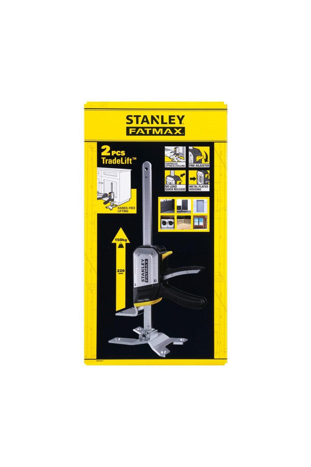 Stanley-FMHT83552-1, Set of two Fatmax TradeLift vises, capacity 150kg, max. opening 220m 3