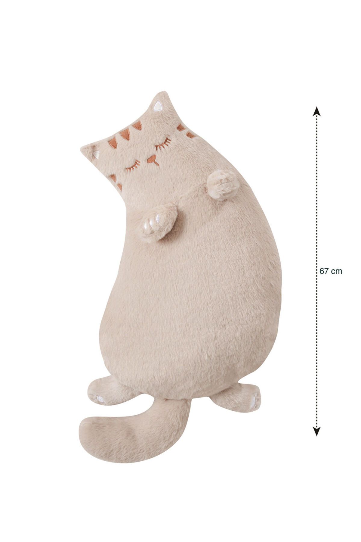 LC Waikiki-Sparkling Selections from Shining Store |   Beige Cat Figured Plush Baby Throw Pillow 67 cm 4
