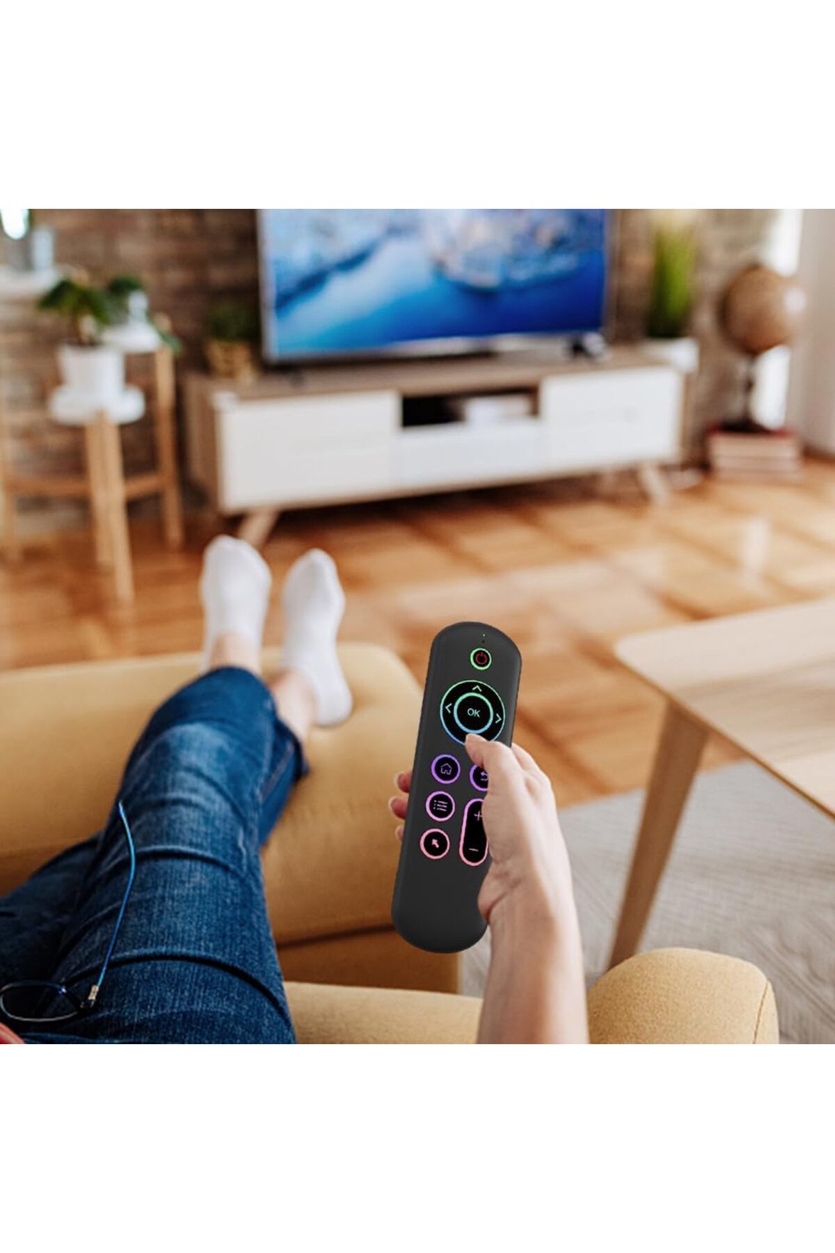 OEM-All-in-One Smart Remote Control, Absolute Control with QWERTY Keyboard, Gyroscopic Air Mouse 4